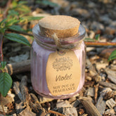 Lumânare de soia cu aromă de violete